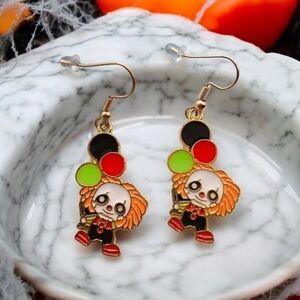 NEW‎ Women's Halloween Pennywise Clown Fashion Earrings
